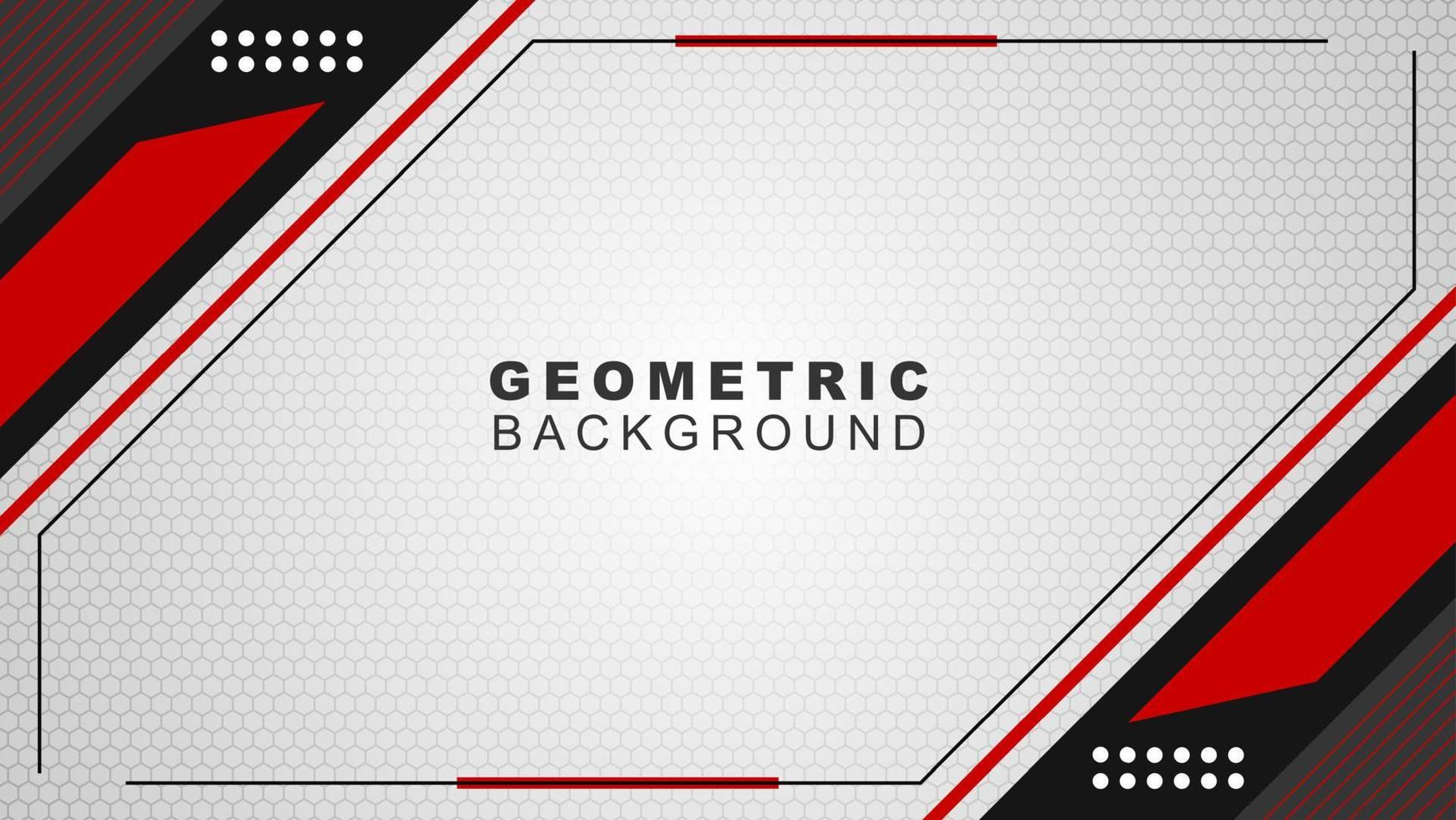 Geometric background in red and black with a pattern style, background for offline streaming, advertisements, banners, and others vector