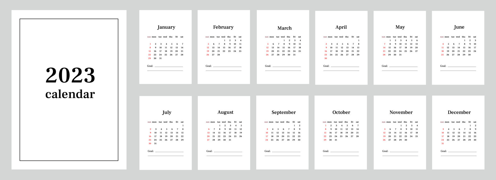 Poster Size Calendar