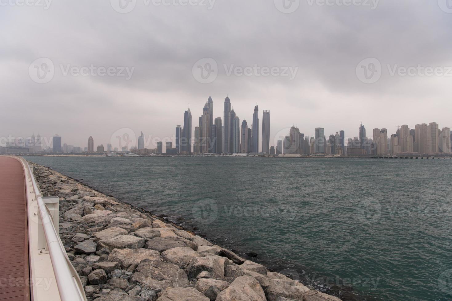 Panorama Dubai city UAE photo