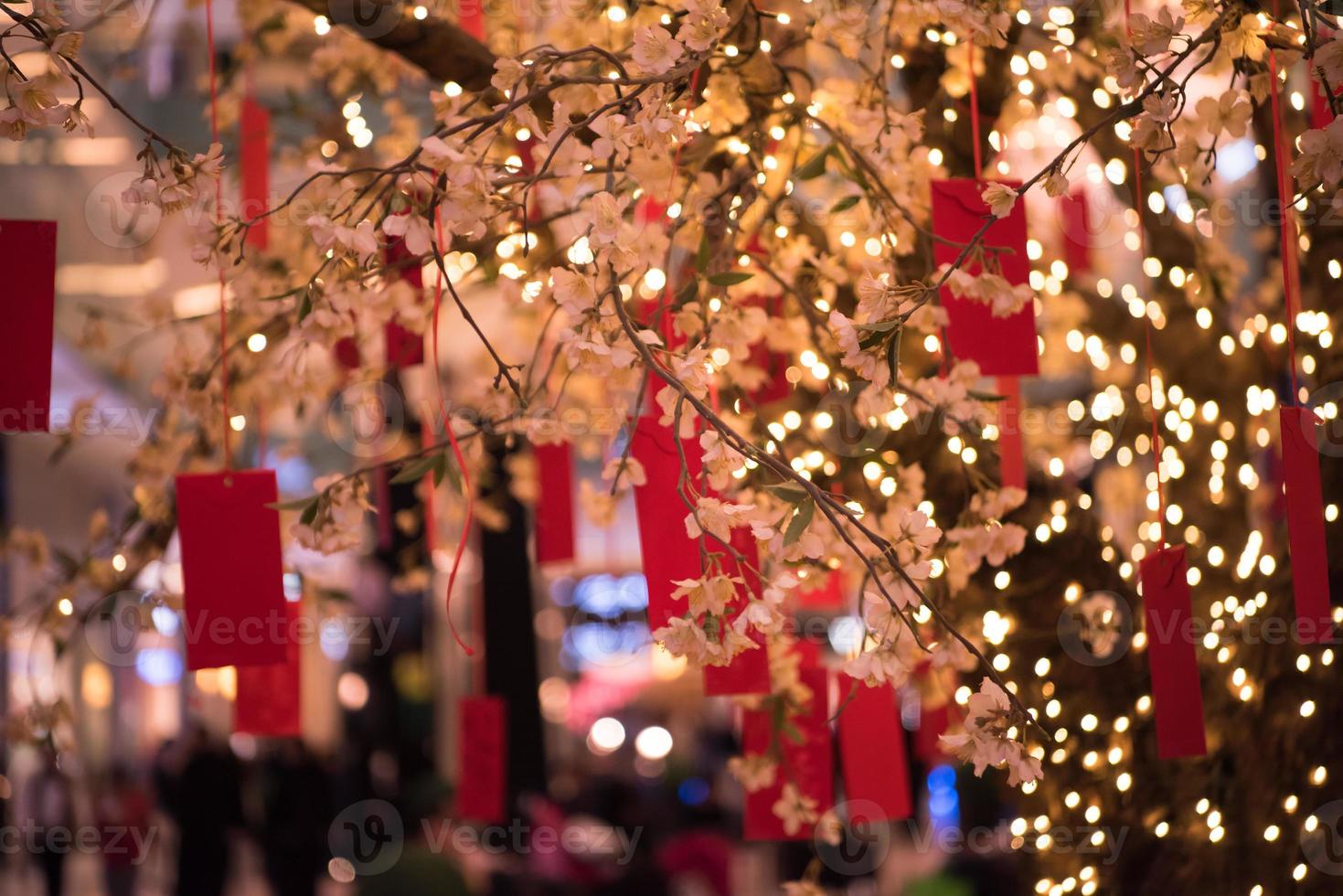 árbol de los deseos tradicional japonés foto