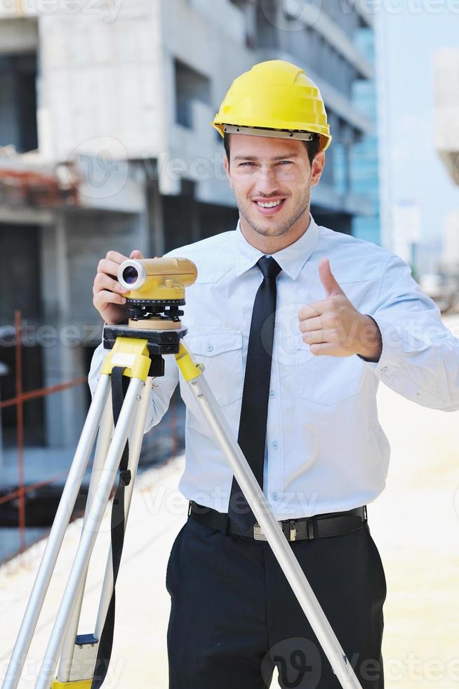 architect on construction site photo