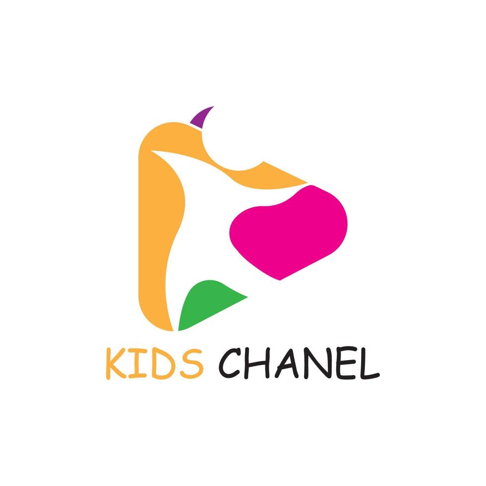 KIDS LOGO CONCEPT VECTOR TEMPLATE