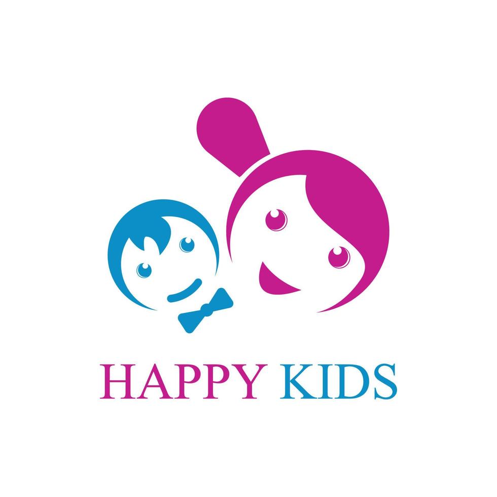 KIDS LOGO CONCEPT VECTOR TEMPLATE