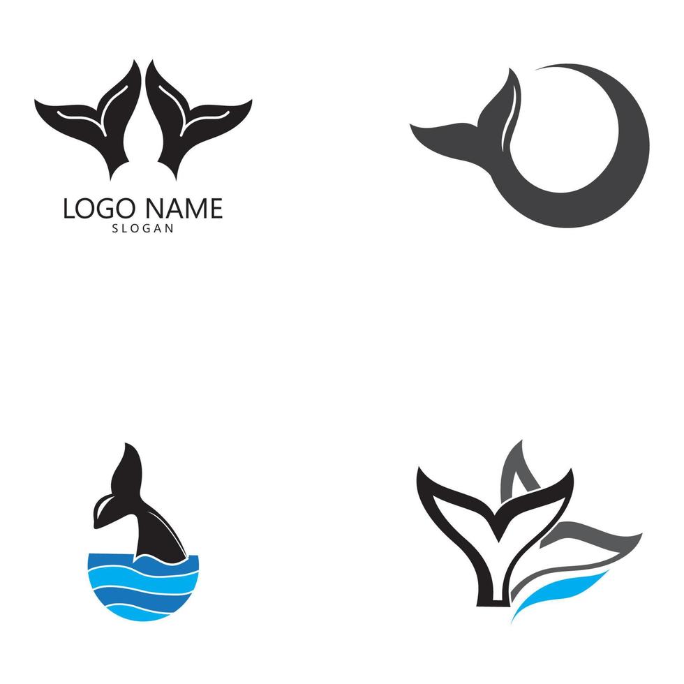 Whale tail icon vector illustration