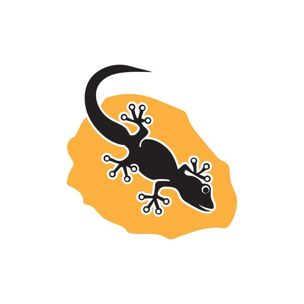 lagarto camaleón gecko animall logo y símbolo vector ilustración
