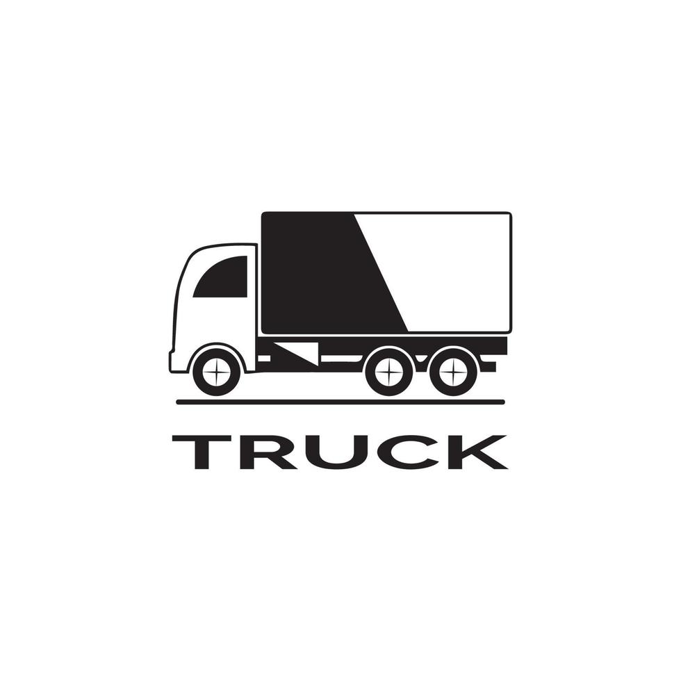 plantilla de vector de ilustración de icono de camión