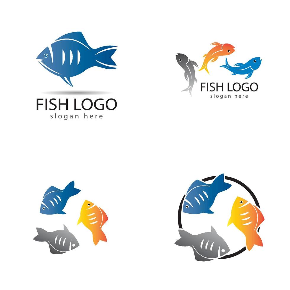 plantilla de logotipo de pescado. símbolo de vector creativo