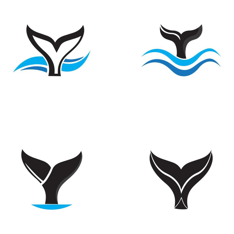 Whale tail icon vector illustration