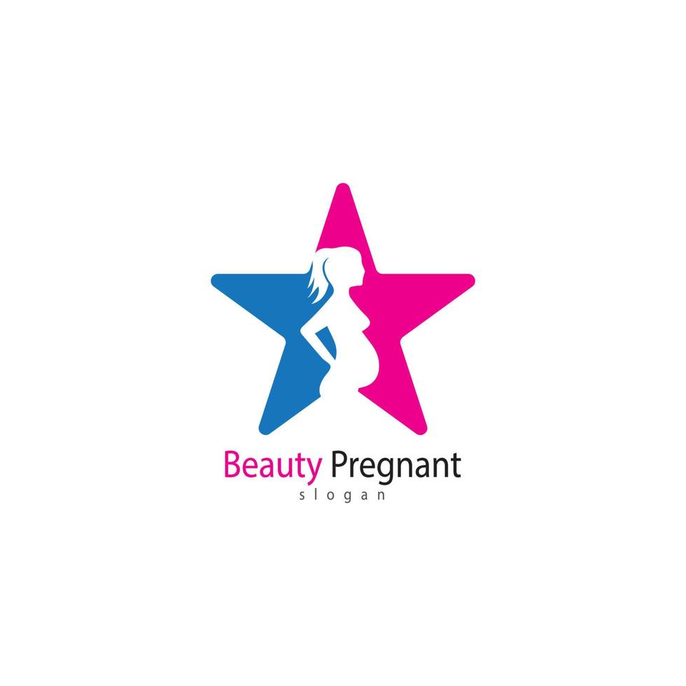 Pregnant logo template vector icon illustration design