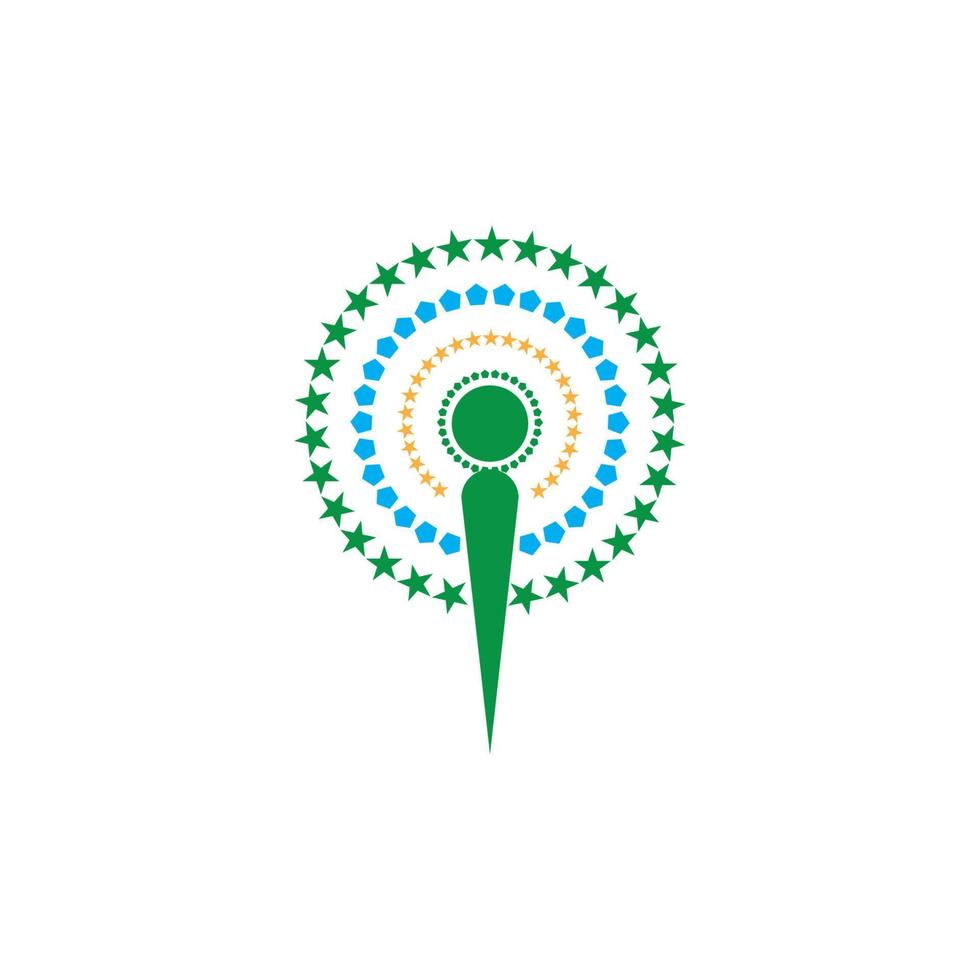 Firework vector icon illustration design template