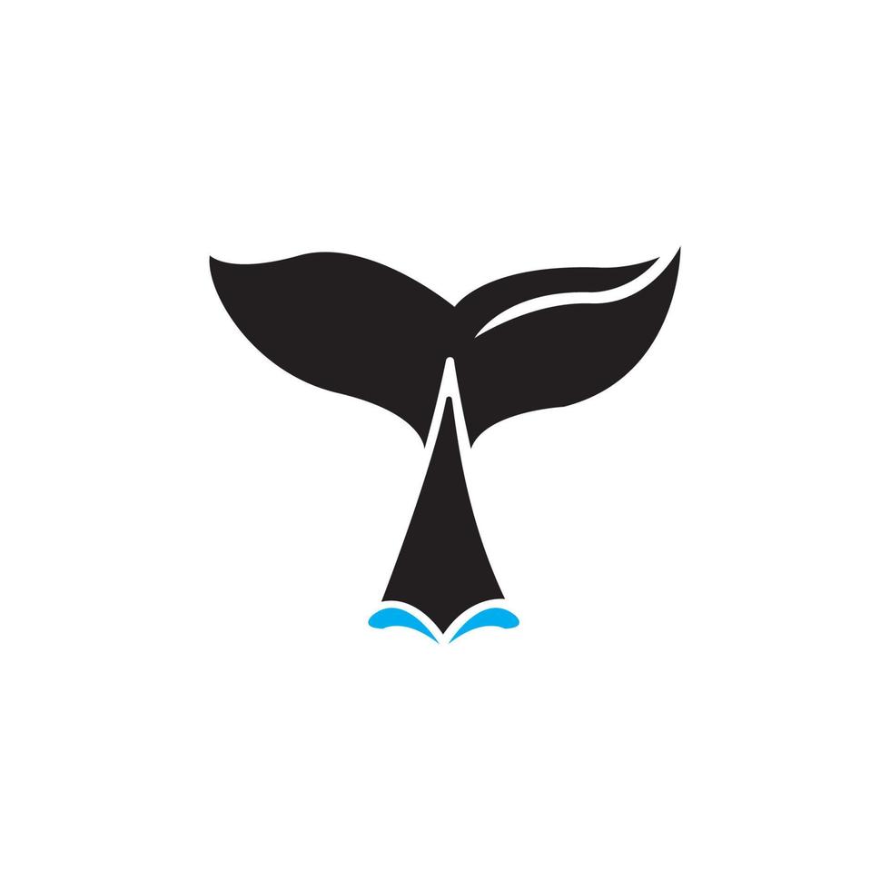Whale tail icon vector illustration