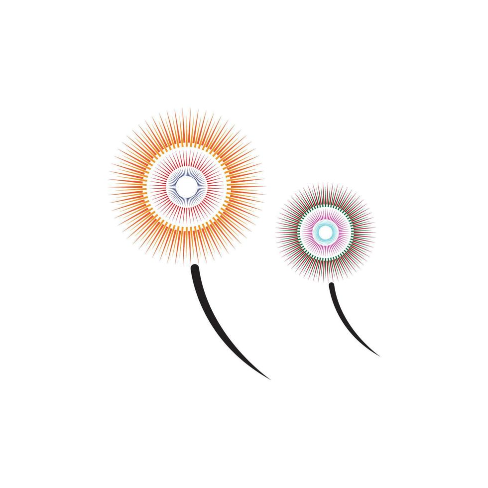 Firework vector icon illustration design template