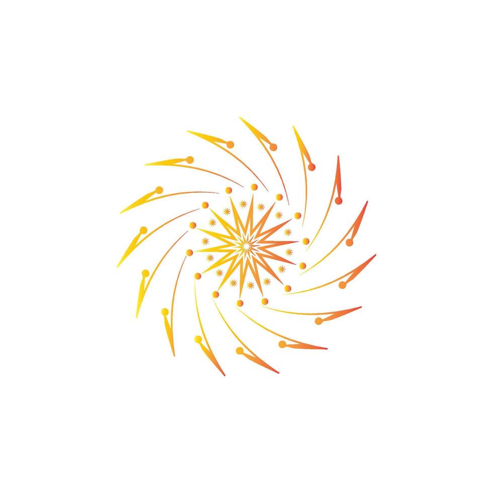 Firework vector icon illustration design template