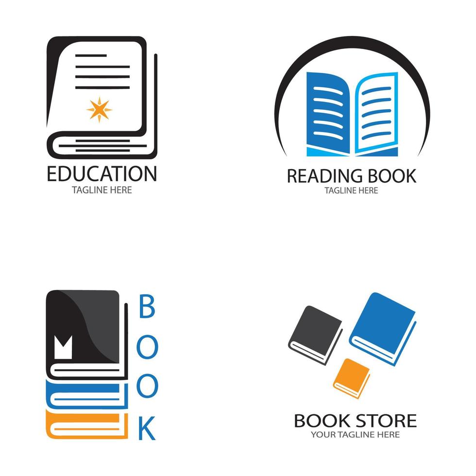 Book Education Logo Template vector illustration design