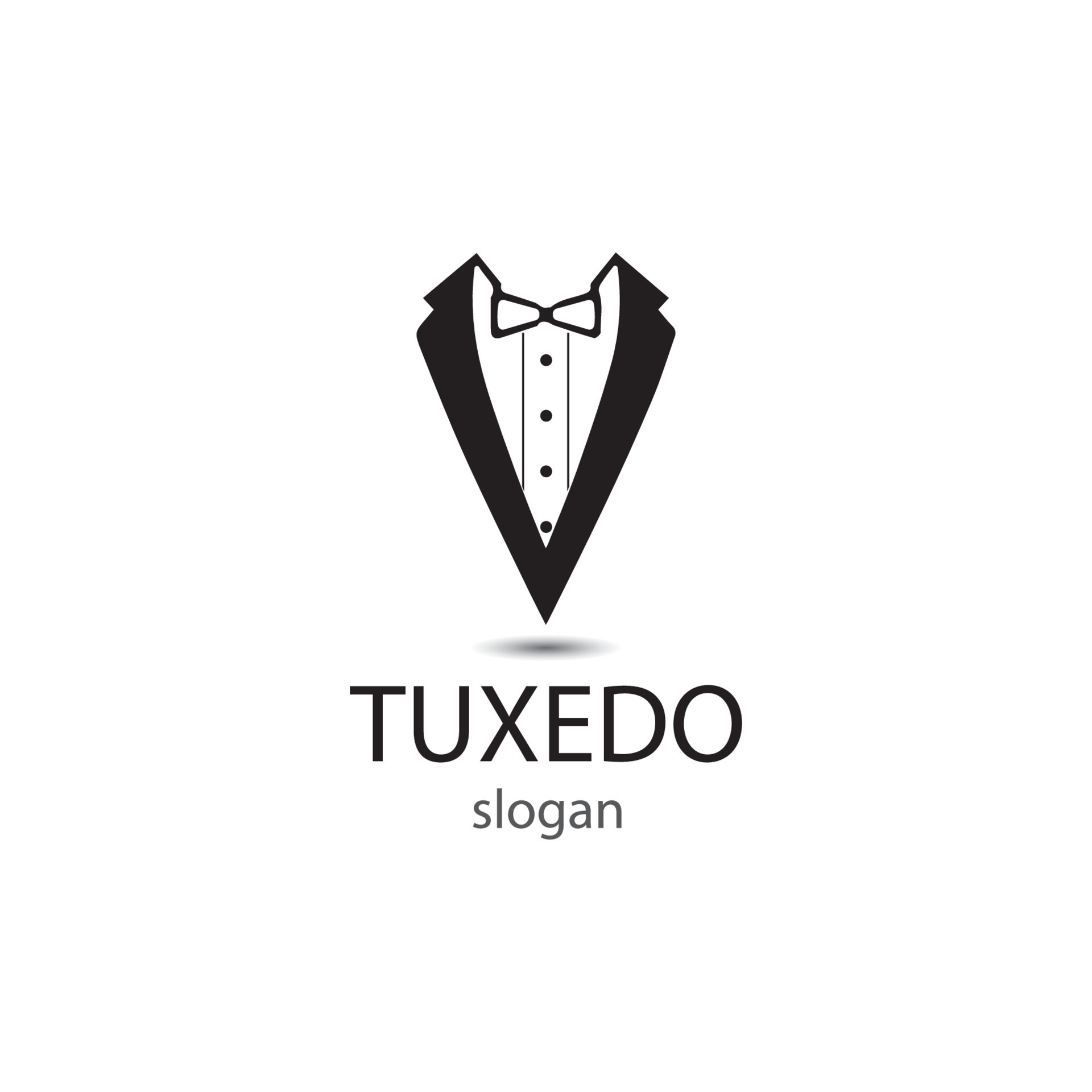 Tuxedo man logo design vector template 11322903 Vector Art at Vecteezy