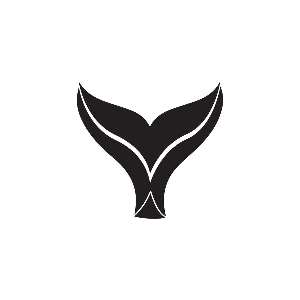 Whale tail icon vector illustration