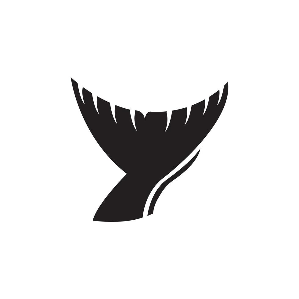 Whale tail icon vector illustration