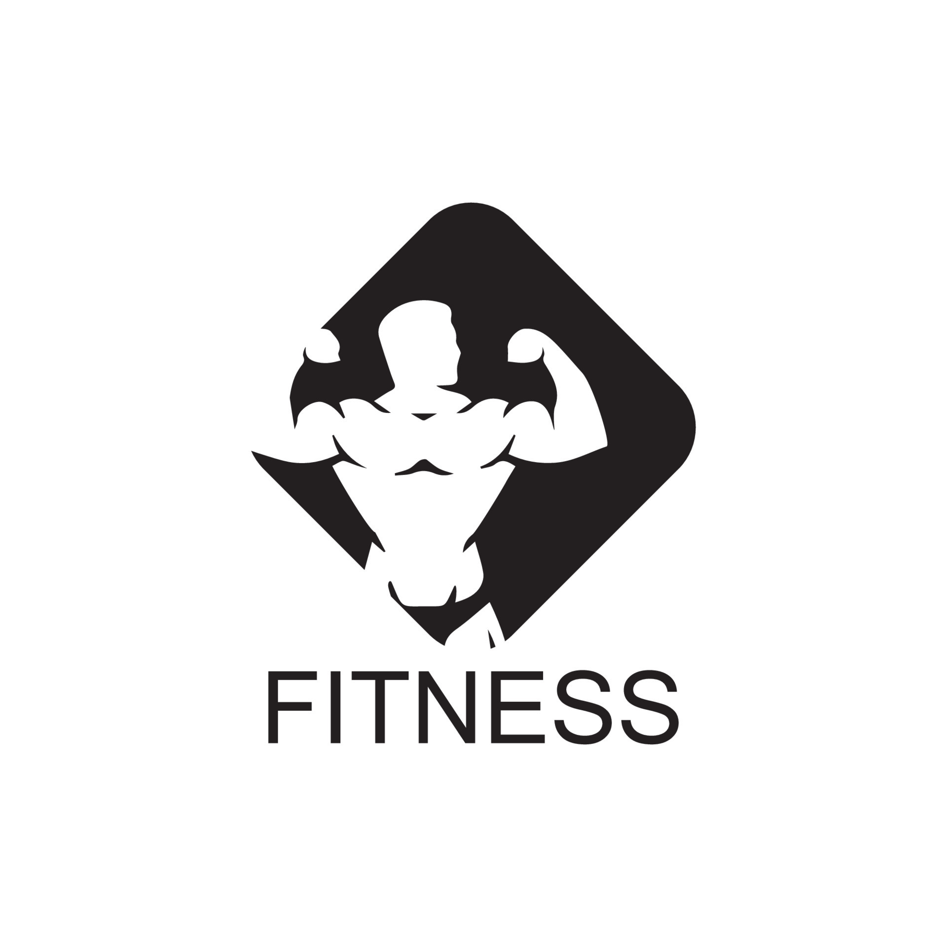 Vector object and Icons for Sport Label Gym Badge Fitness Logo Design ...