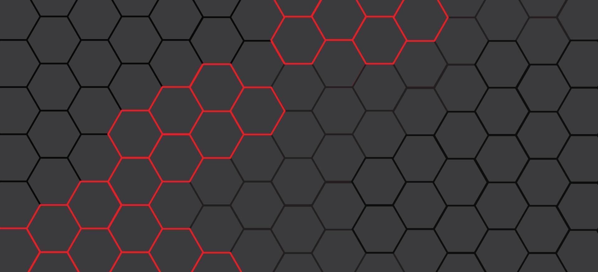 Minimal hexagonal line pattern background vector