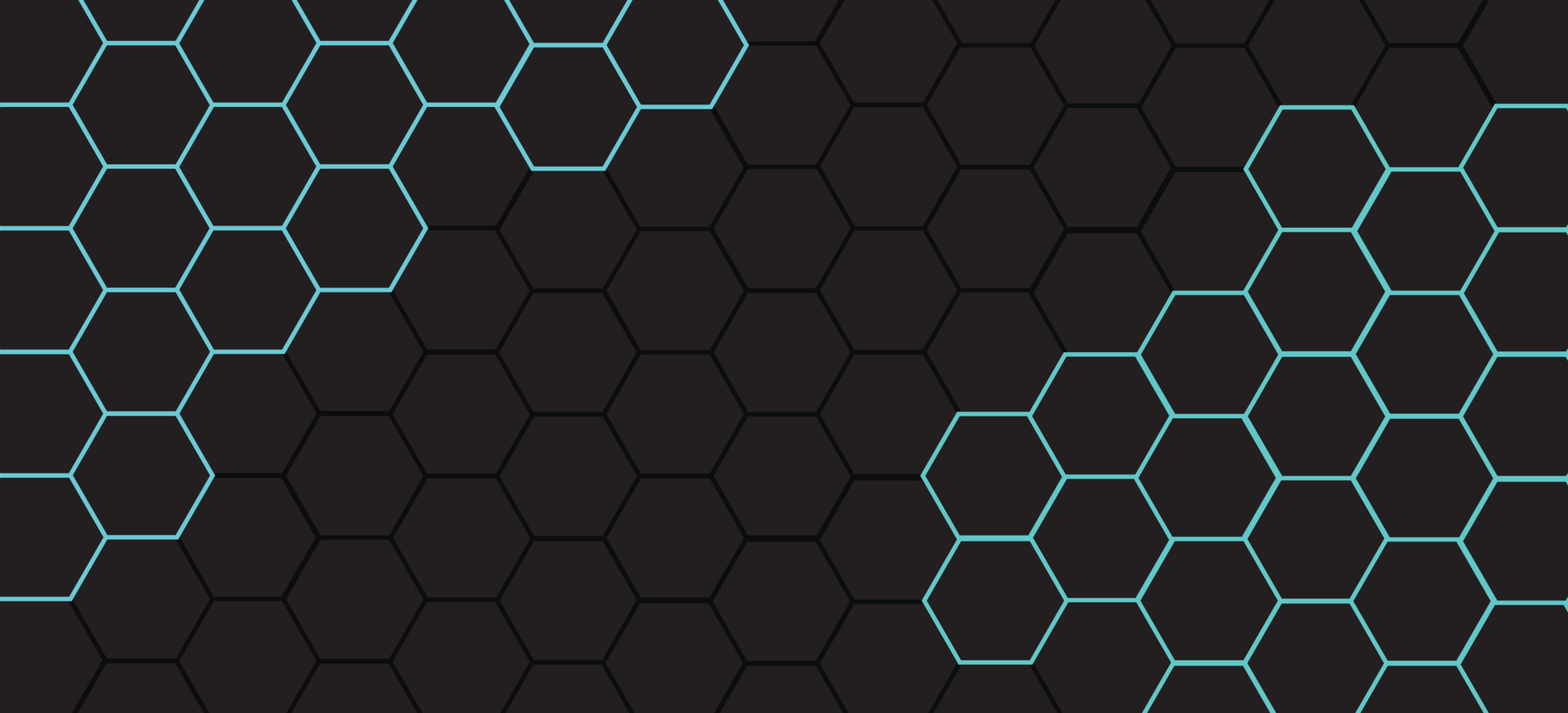 Hexagon mesh blue light energy in black technology background. 11323382