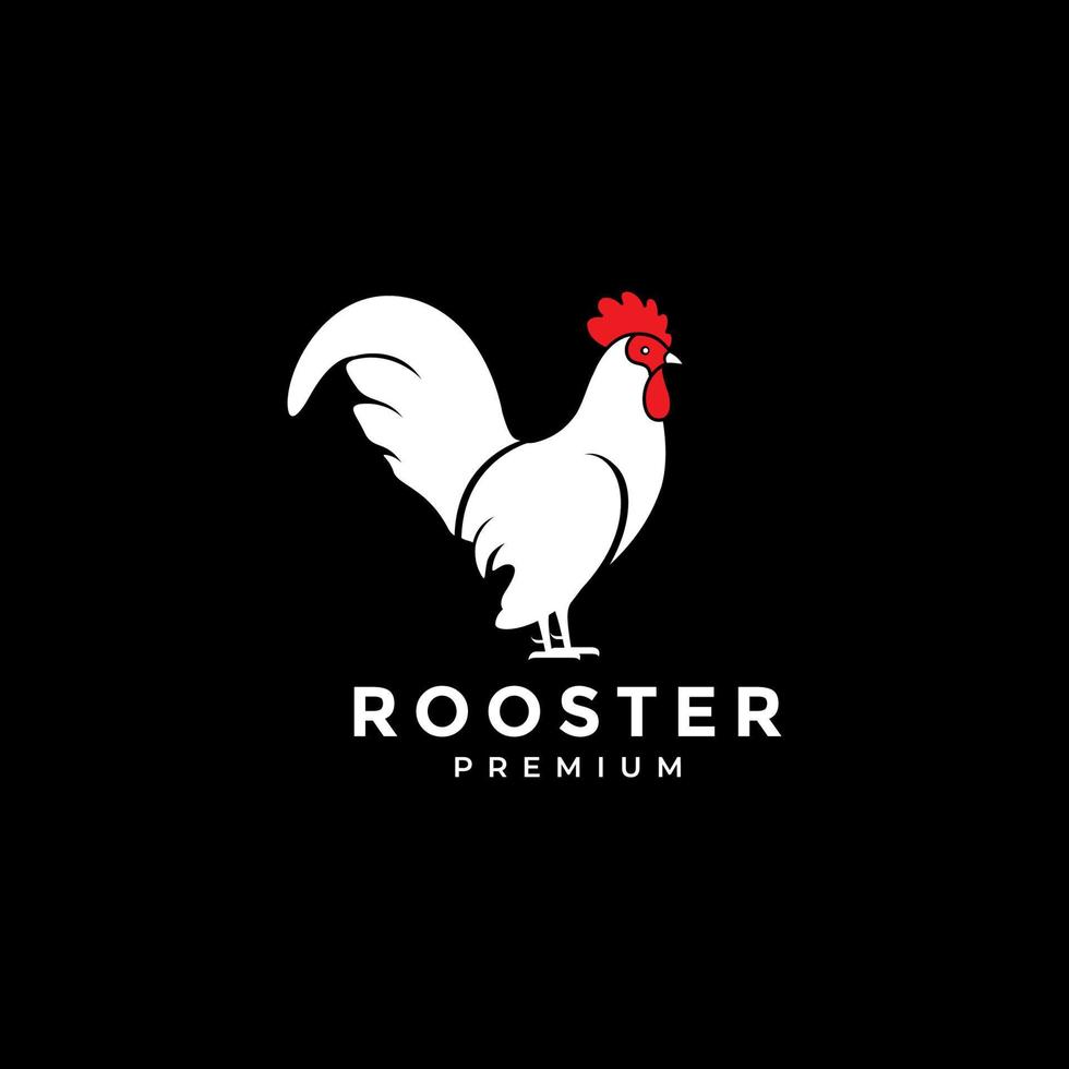 short-legged Bantam chicken logo design vector