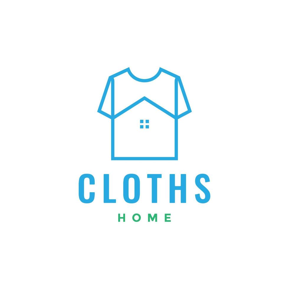 man cloth with home logo design vector
