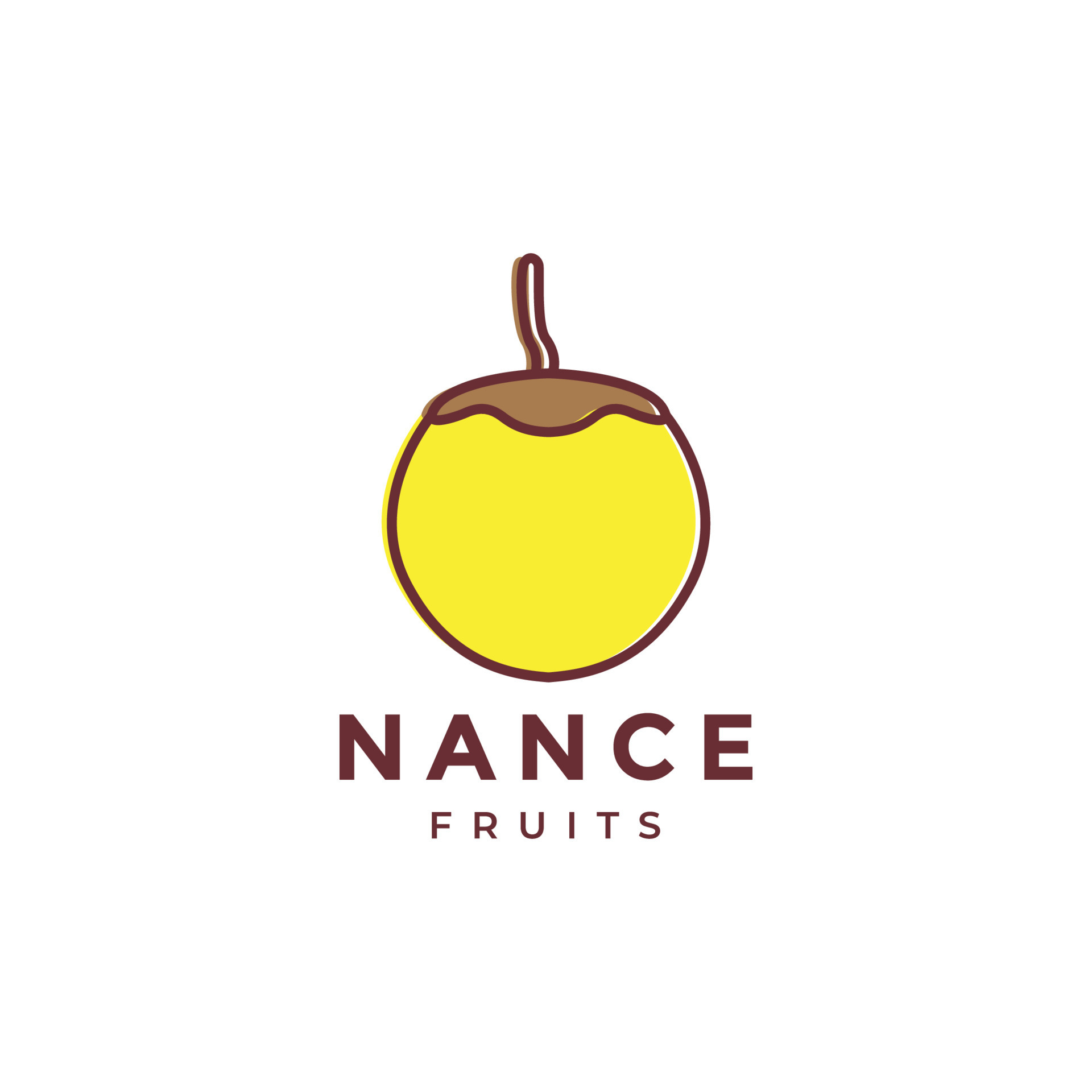 nance fruit abstract logo design 11323674 Vector Art at Vecteezy