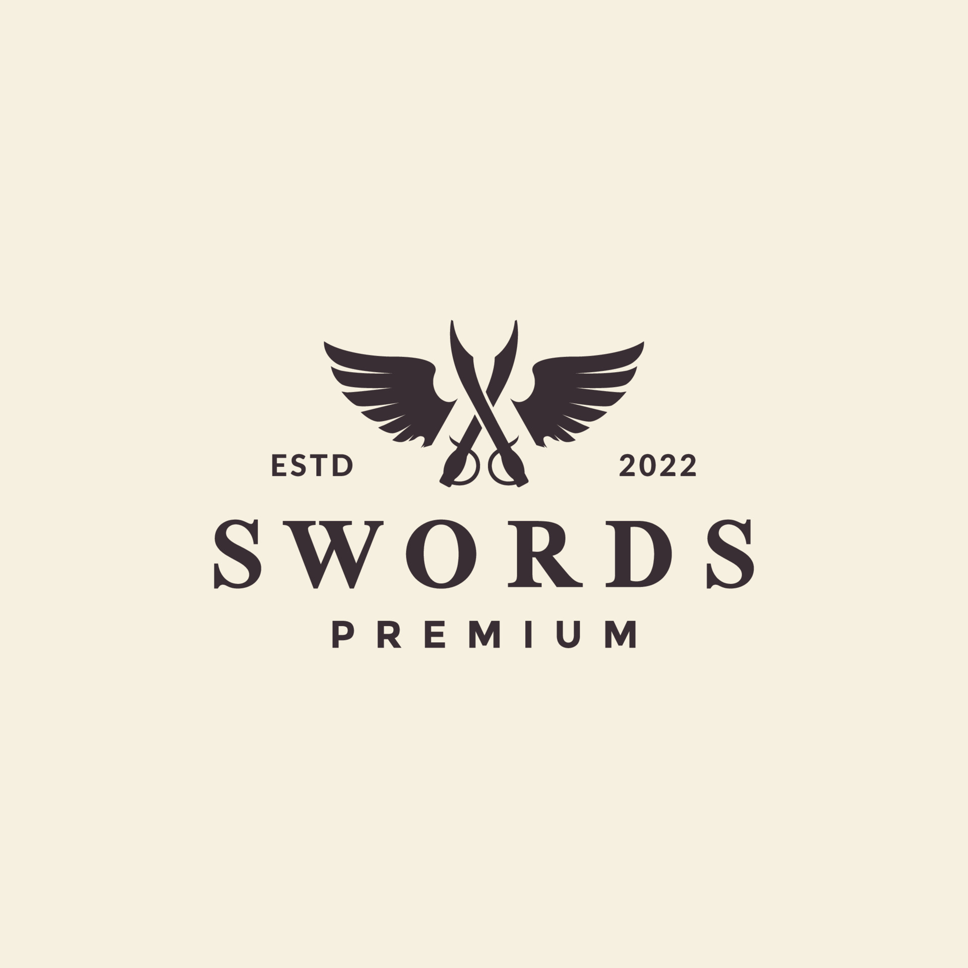 Premium Vector  Crossed swords