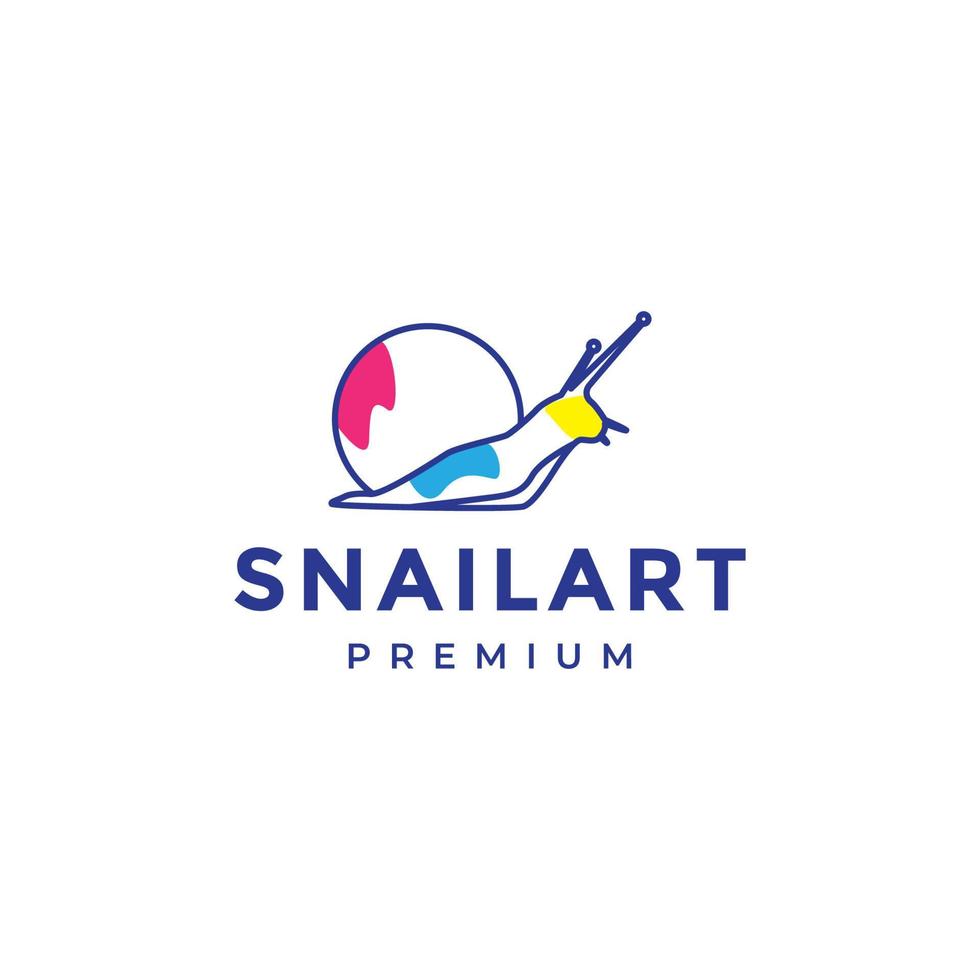snail abstract logo design vector
