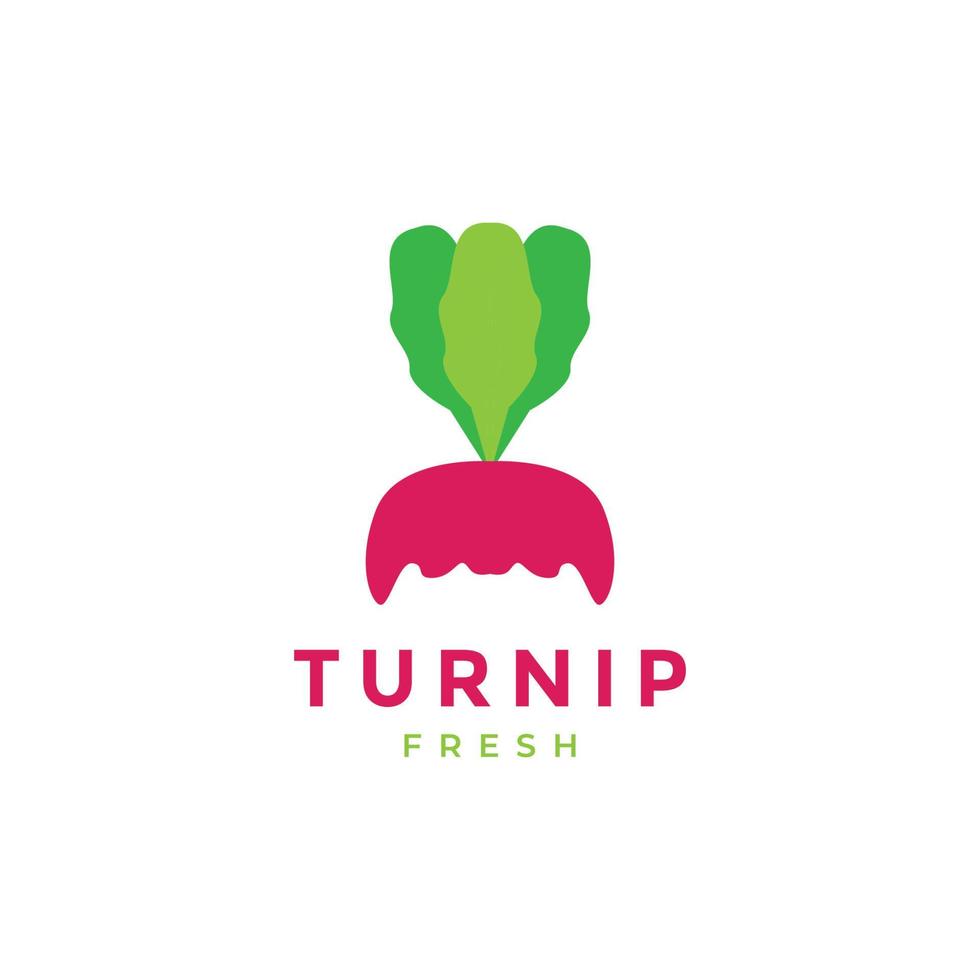 fresh vegetable turnip abstract logo design vector