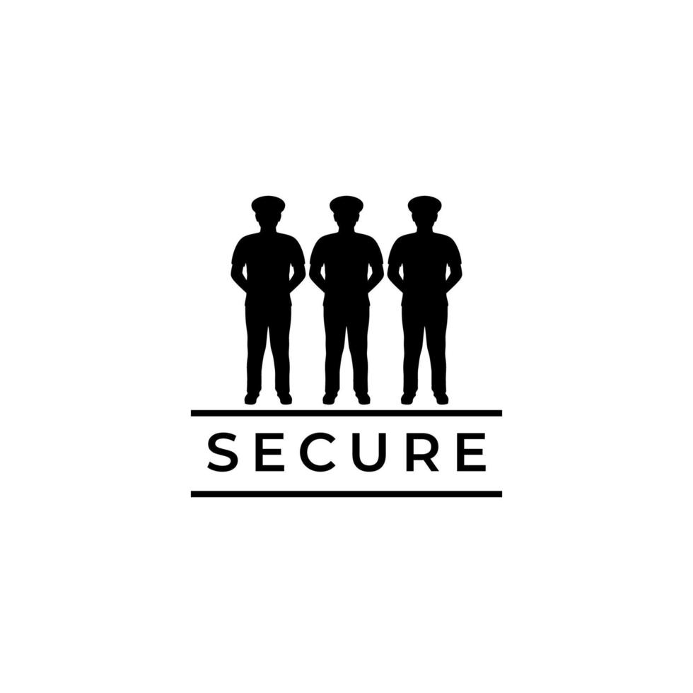 group security man logo design 11324773 Vector Art at Vecteezy