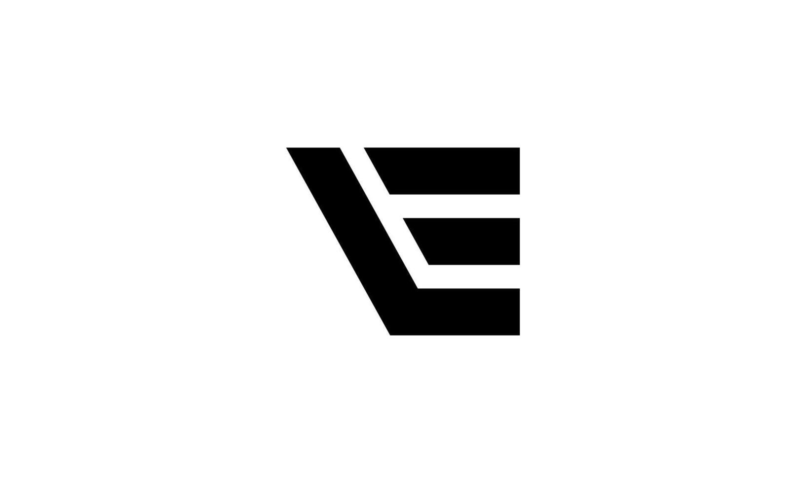 LE logo design vector free vector template