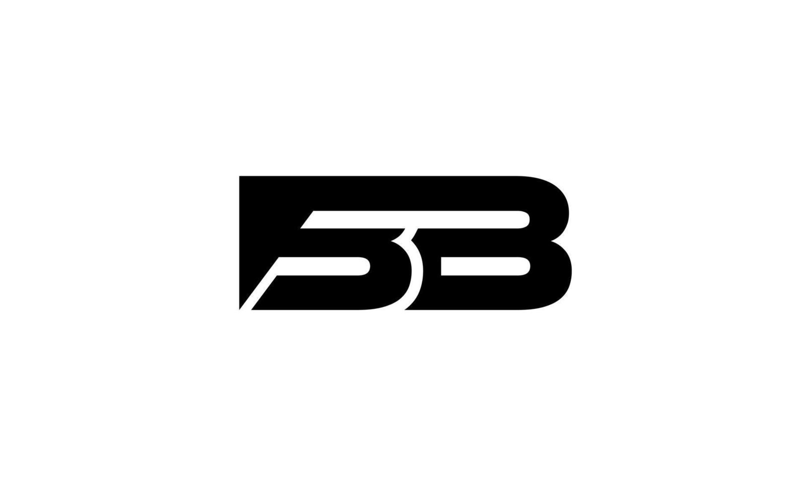 BB logo design vector free vector template