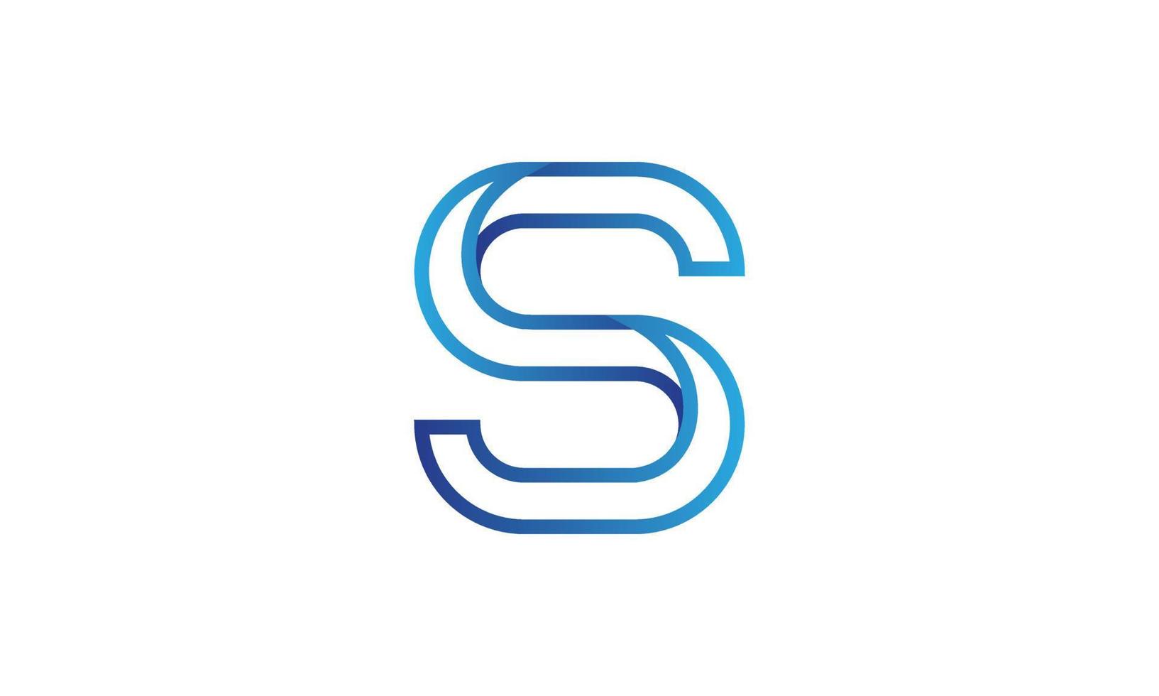 diseño del logotipo de la letra s. s logo icono diseño vector plantilla de vector libre.