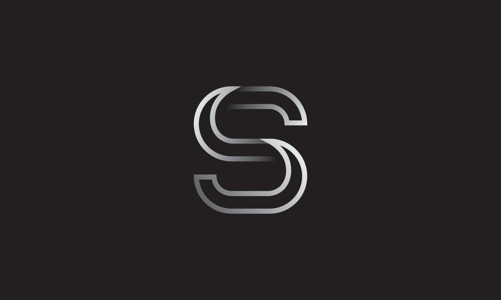 diseño del logotipo de la letra s. s logo icono diseño vector plantilla de vector libre.