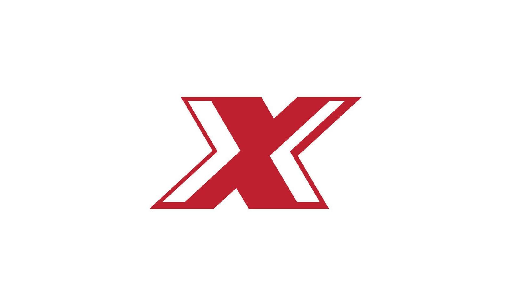 Letter X logo design vector free vector template.