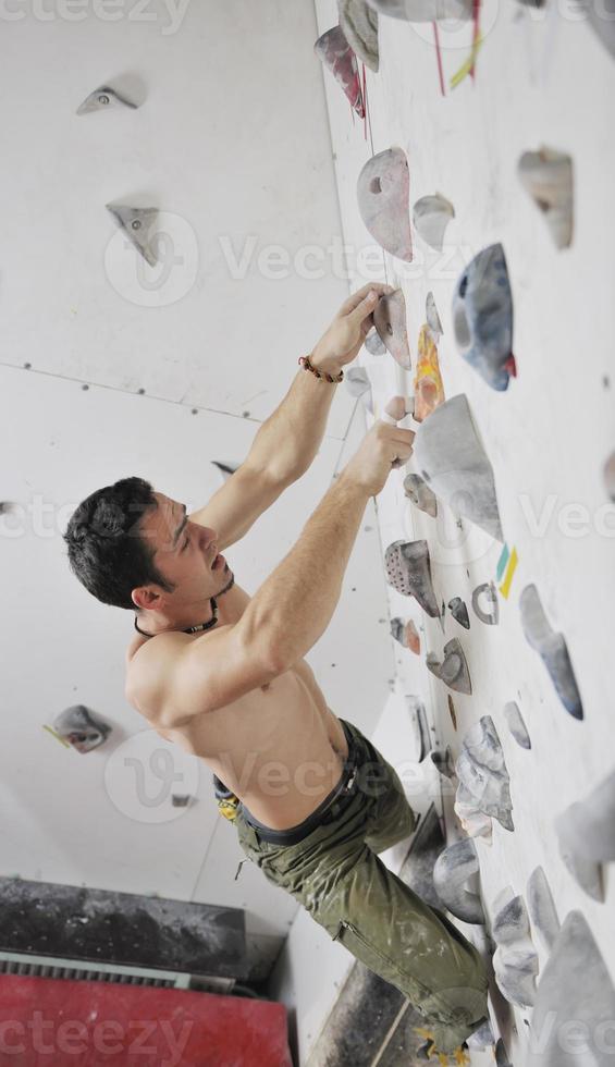 man exercise sport climbing photo