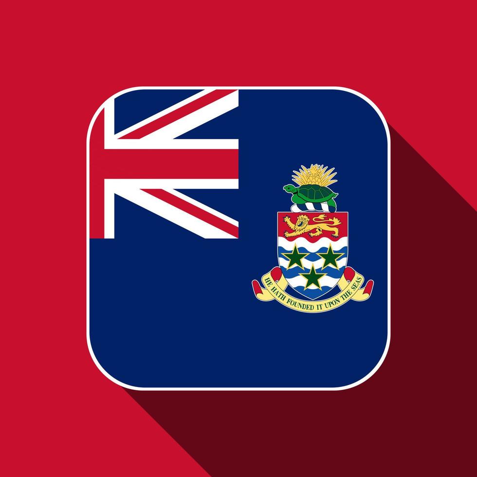 bandera de las islas caimán, colores oficiales. ilustración vectorial vector