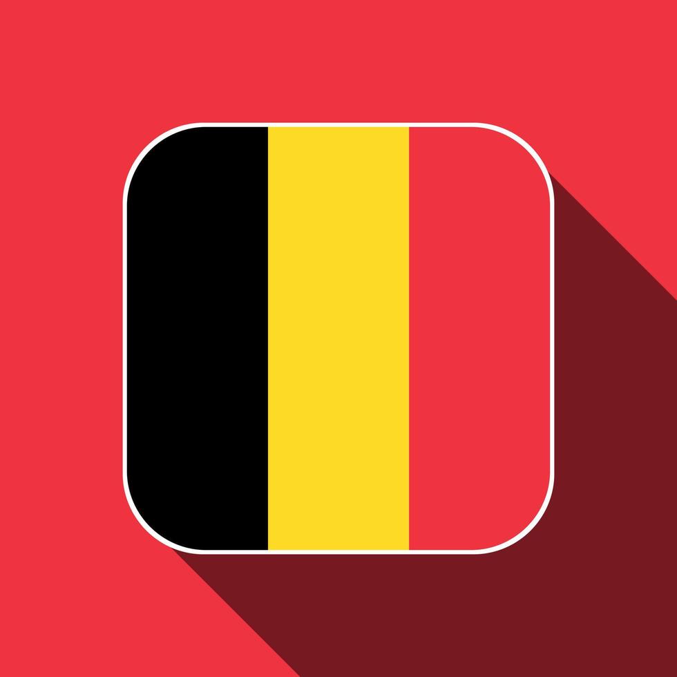 Belgium flag, official colors. Vector illustration.