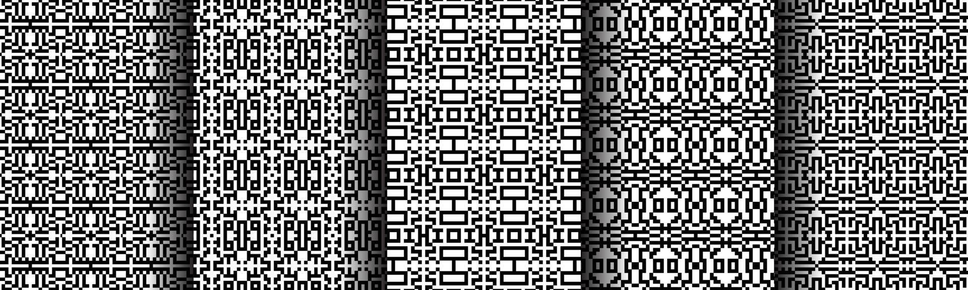modern architectural geometric pattern collection set vector