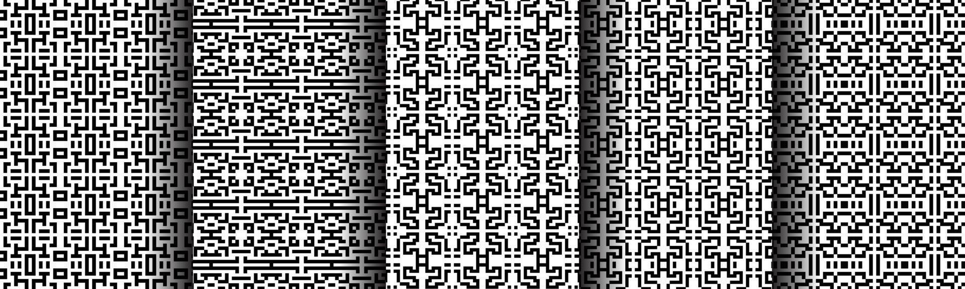 modern architectural geometric pattern collection set vector