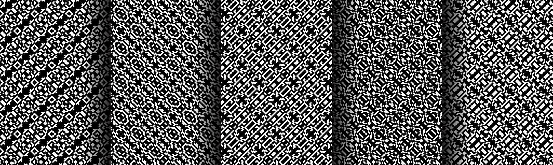 modern tech geometric pattern background collection set vector