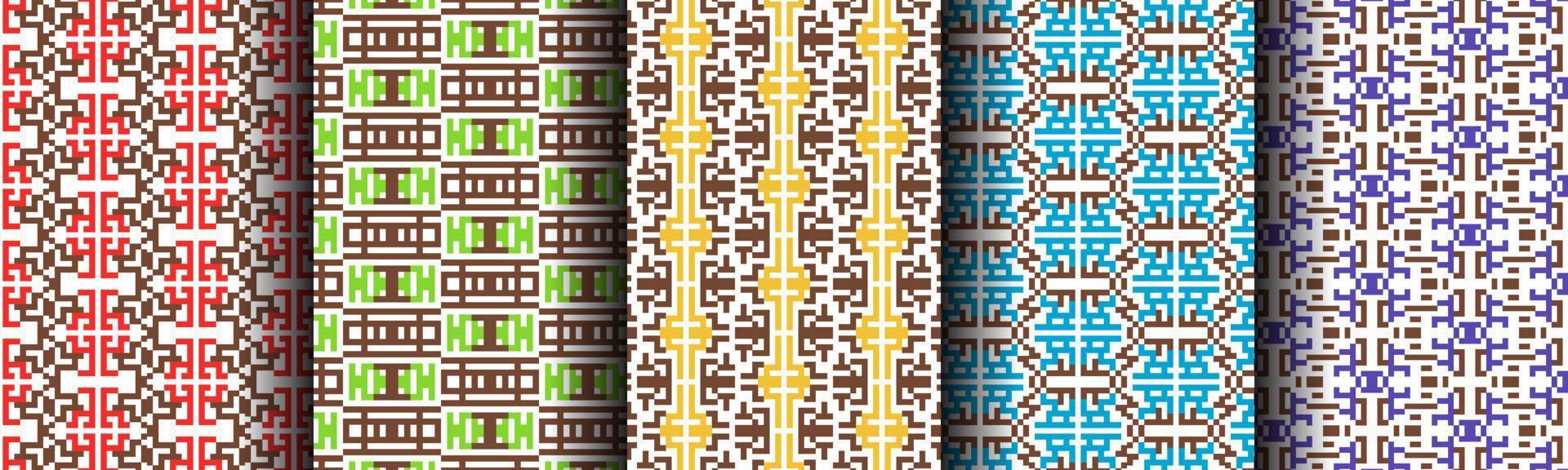 modern tech geometric pattern background collection set vector