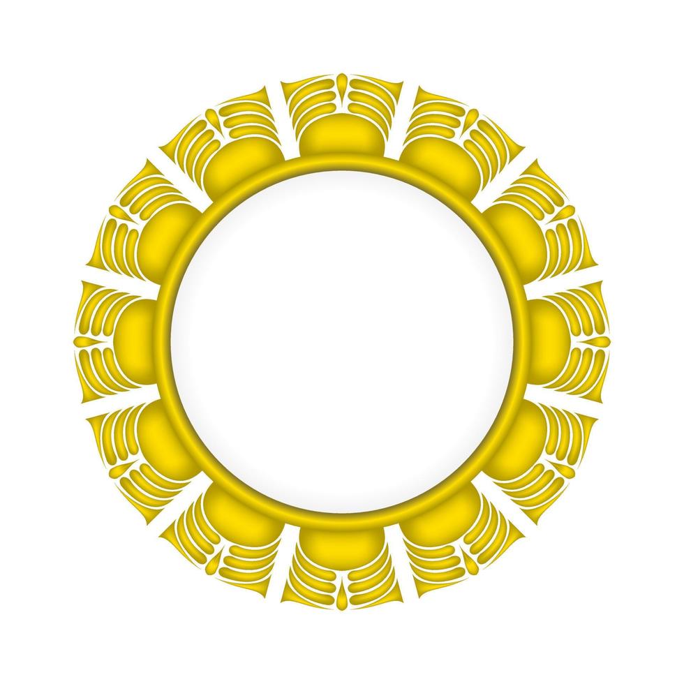 luxury gold ornament frame for invitations and others vector