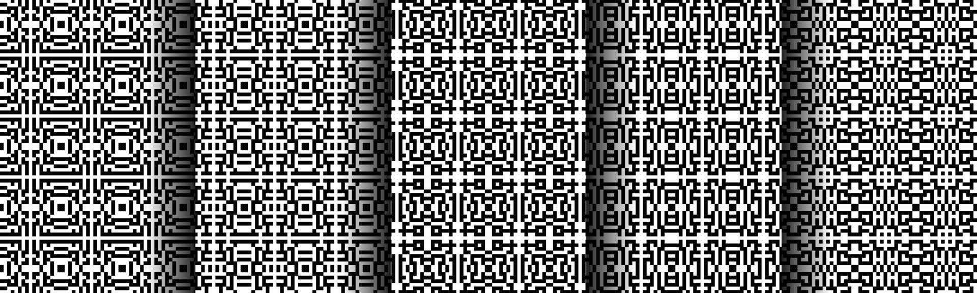 modern architectural geometric pattern collection set vector
