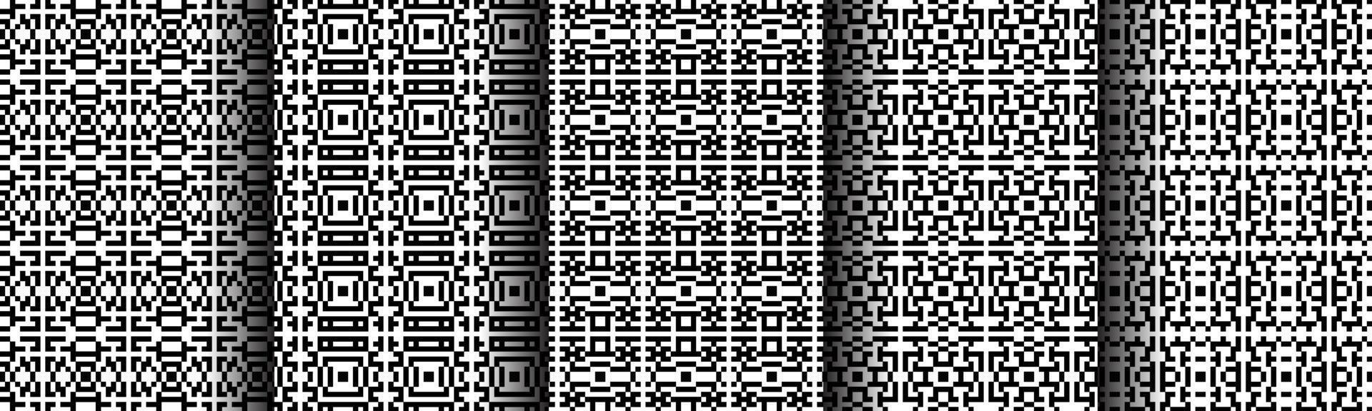 modern architectural geometric pattern collection set vector