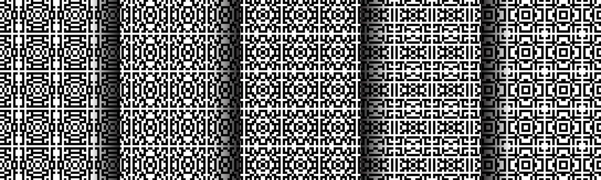 modern architectural geometric pattern collection set vector
