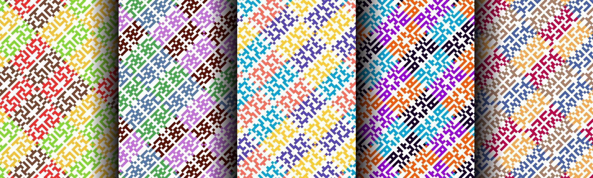modern abstract pattern geometric background collection set vector