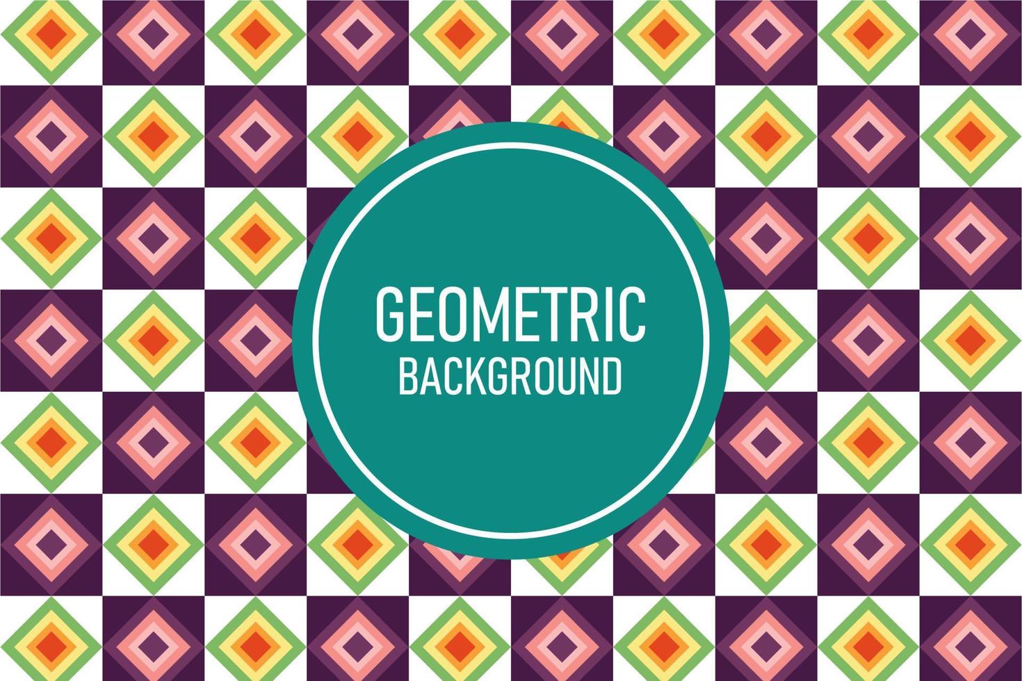 Flat geometric background vector