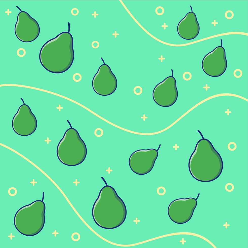 Avocado fruit motif background and curved lines 11326248 Vector Art at ...